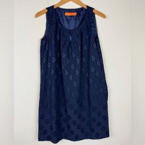 Cynthia Steffe Navy Floral Jacquard Dress